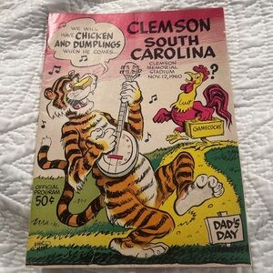 Vintage Clemson South Carolina Program Cover